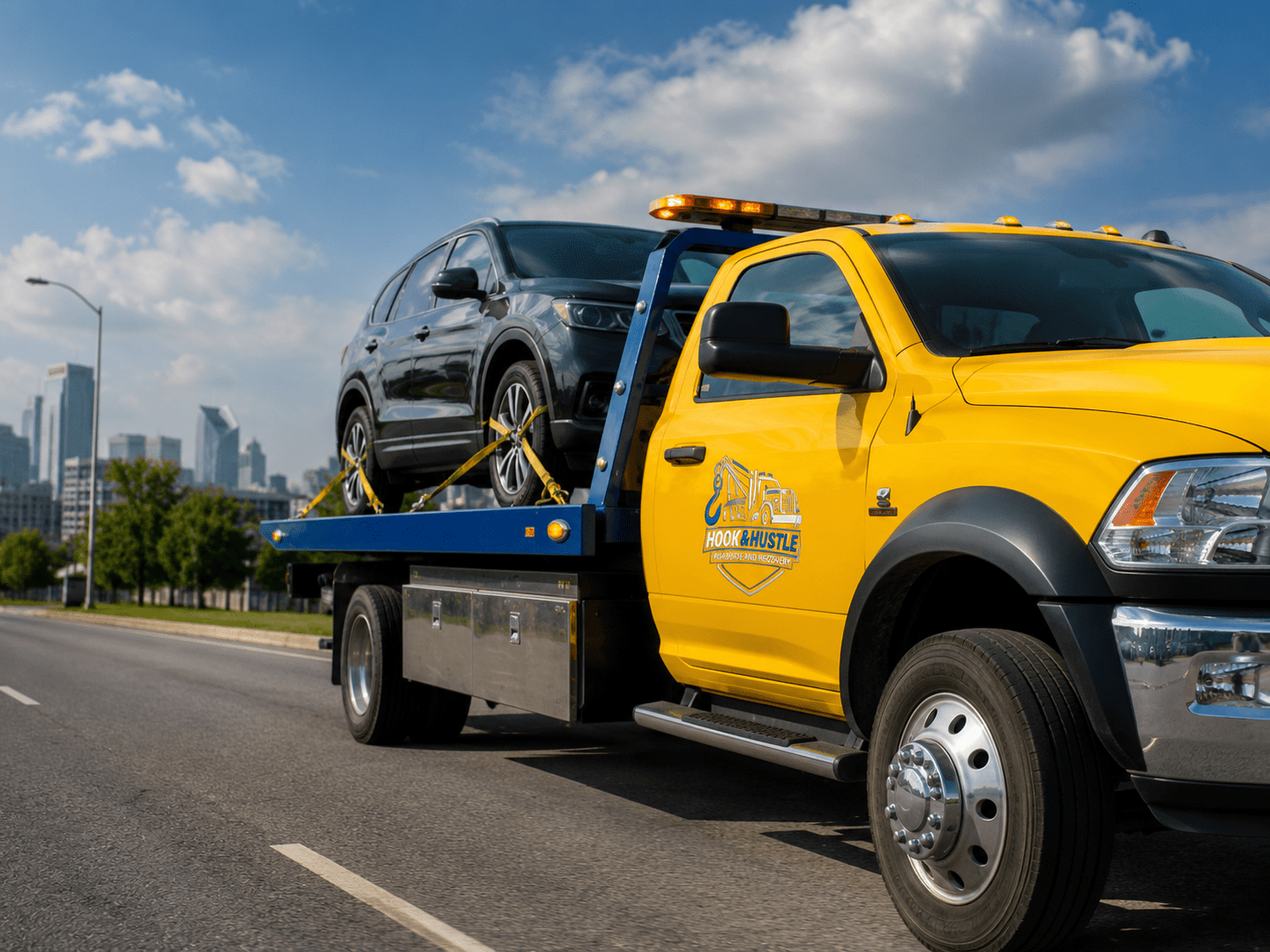 Hook & Hustle roadside assistance and vehicle recovery in Charlotte NC